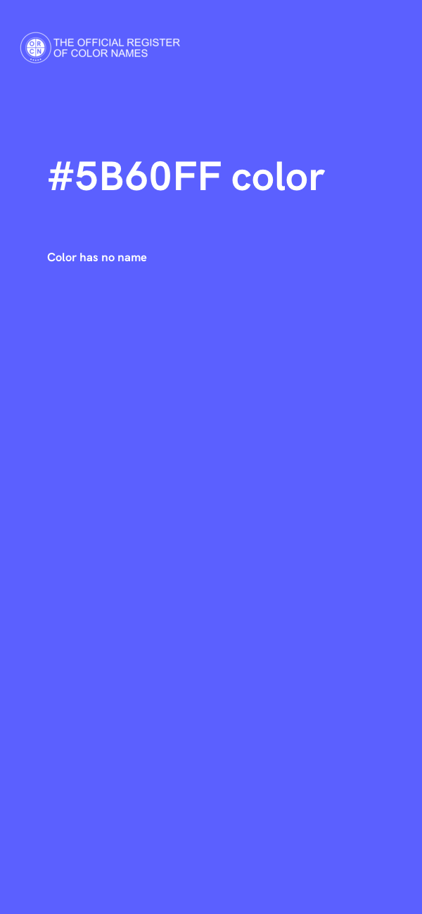 #5B60FF color image