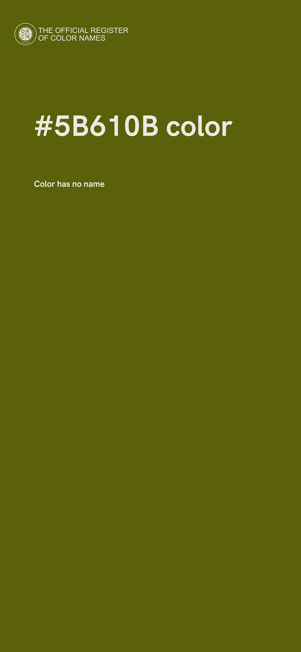 #5B610B color image