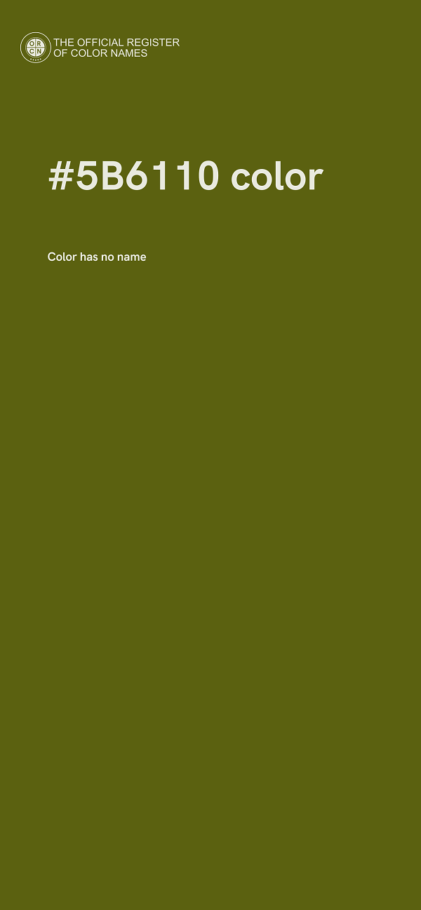 #5B6110 color image