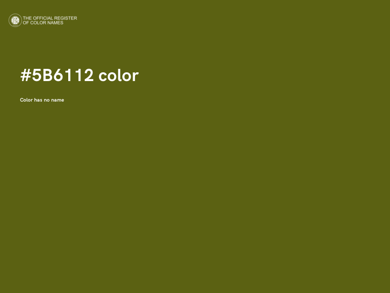 #5B6112 color image