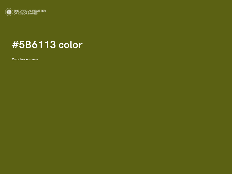 #5B6113 color image