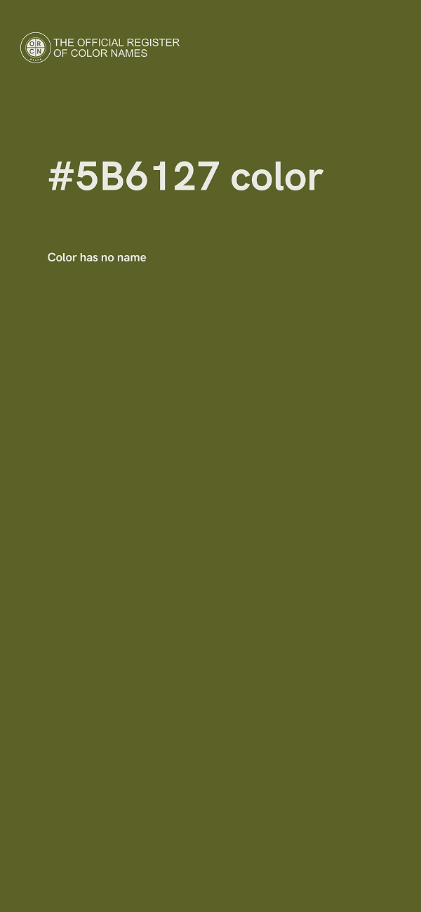 #5B6127 color image