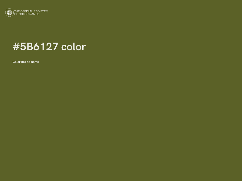 #5B6127 color image