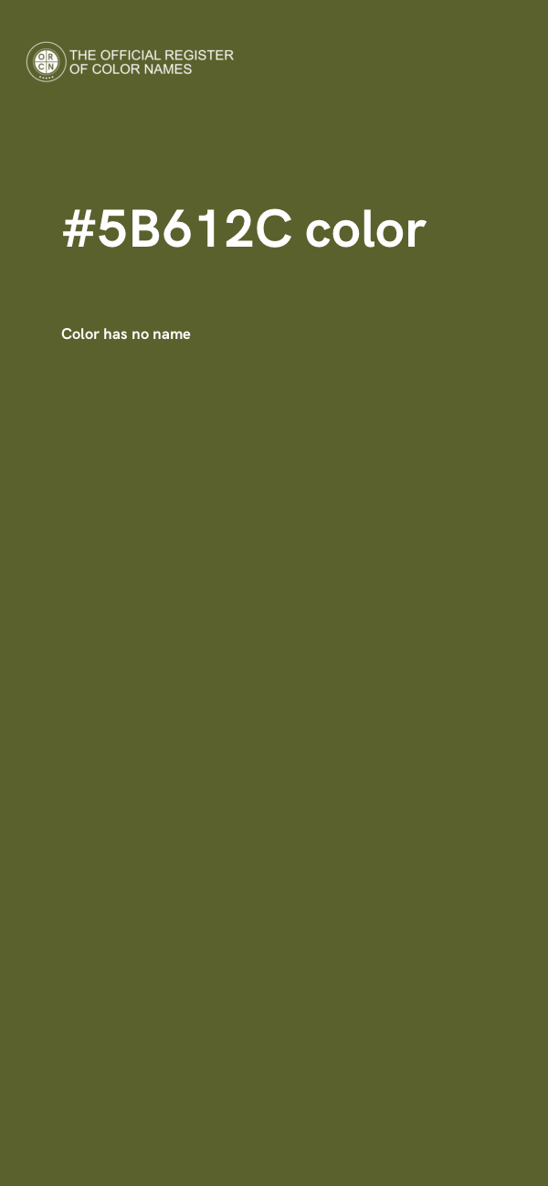 #5B612C color image