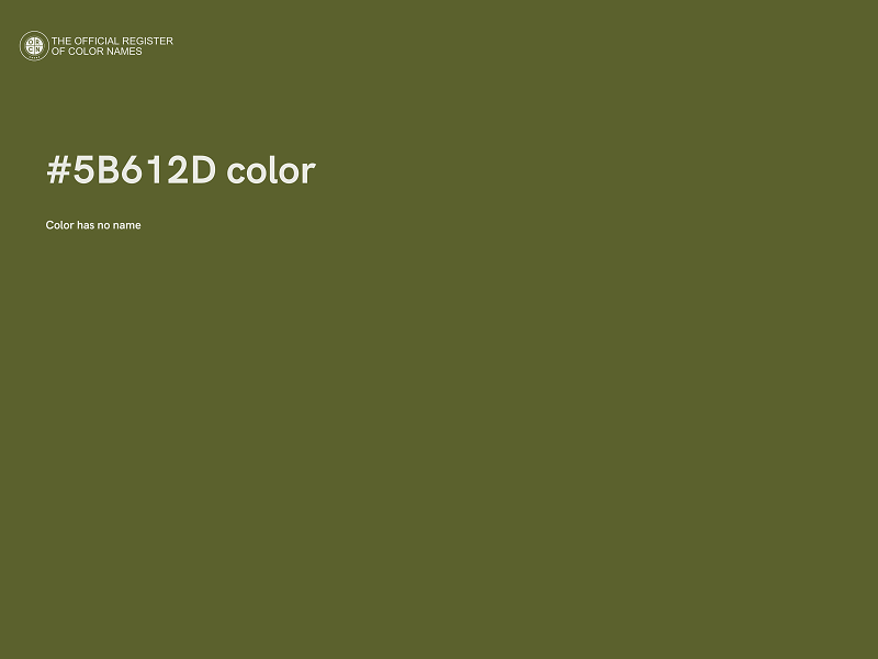 #5B612D color image