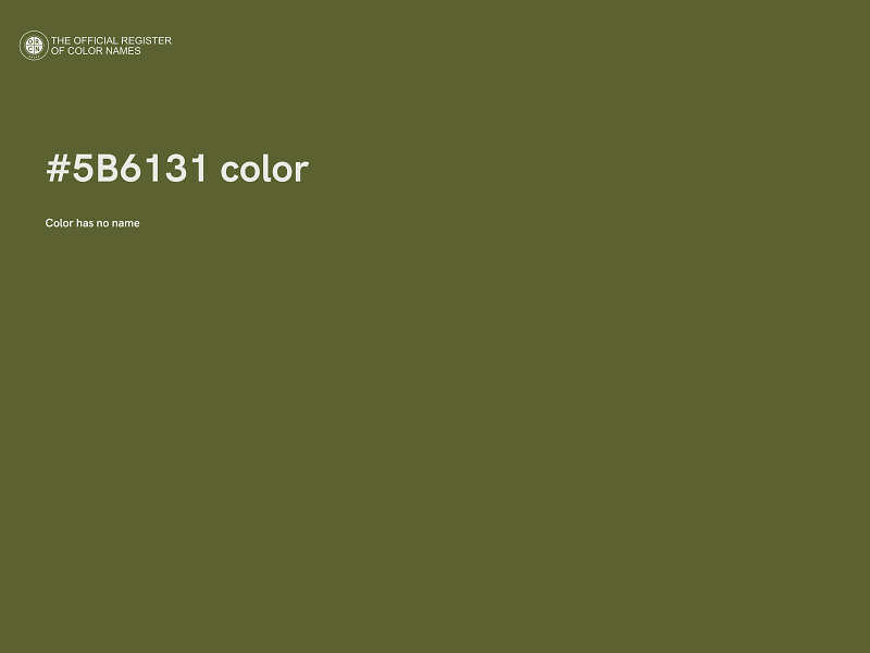 #5B6131 color image