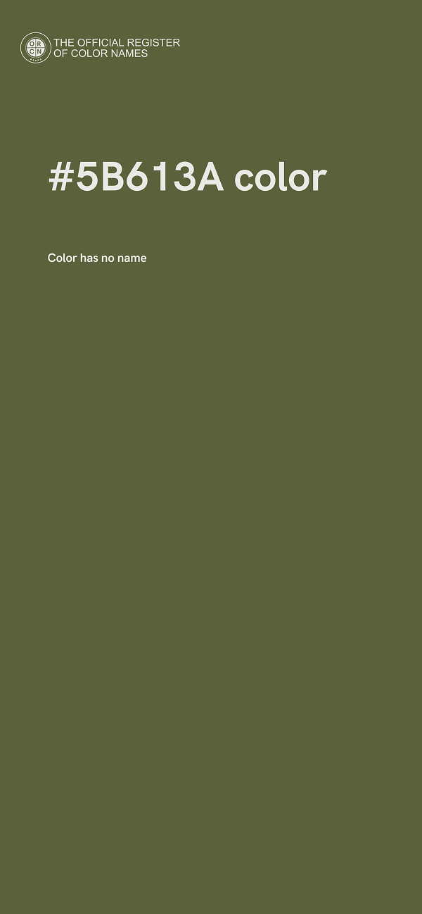 #5B613A color image