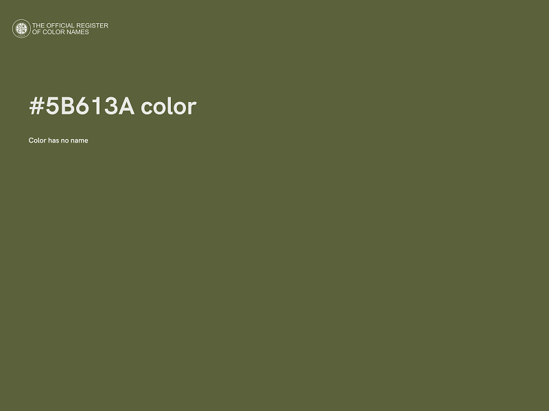 #5B613A color image