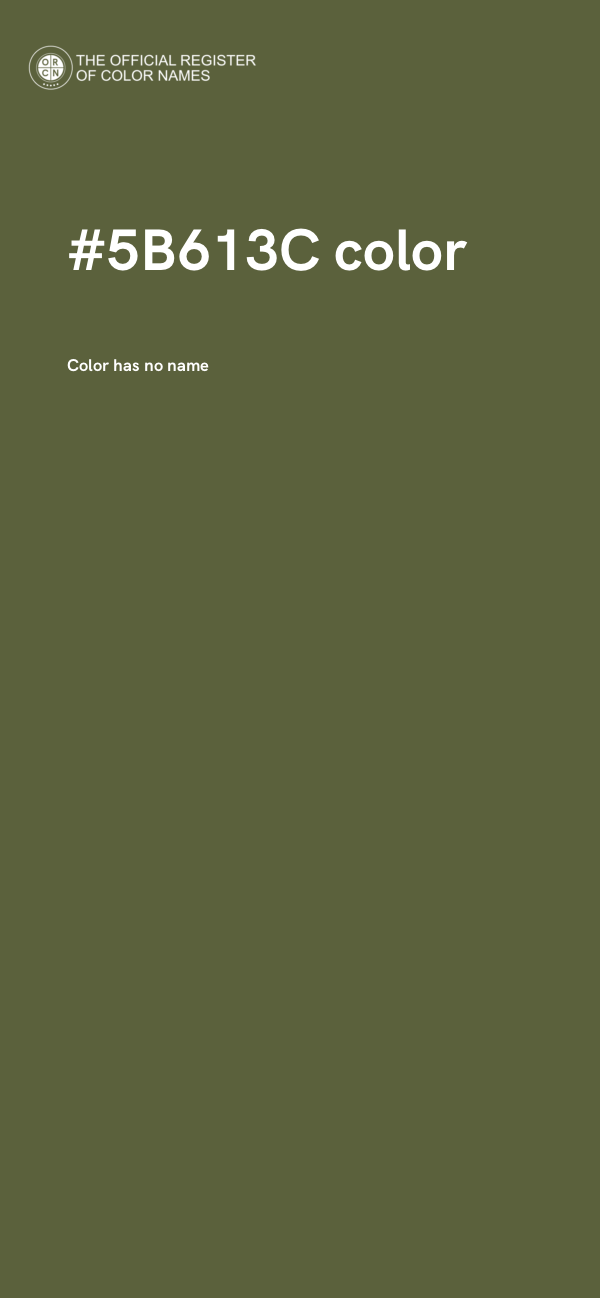 #5B613C color image