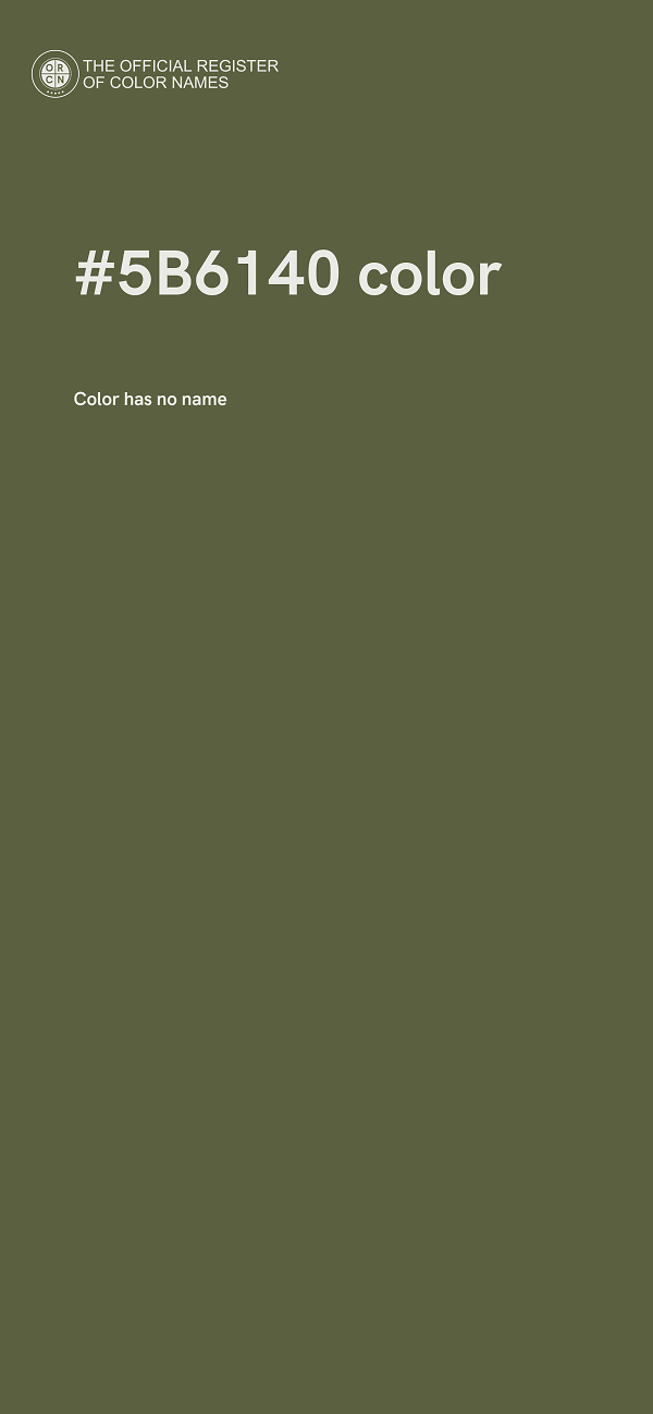 #5B6140 color image