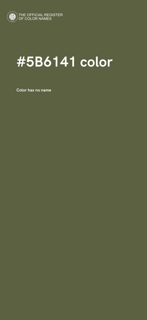 #5B6141 color image