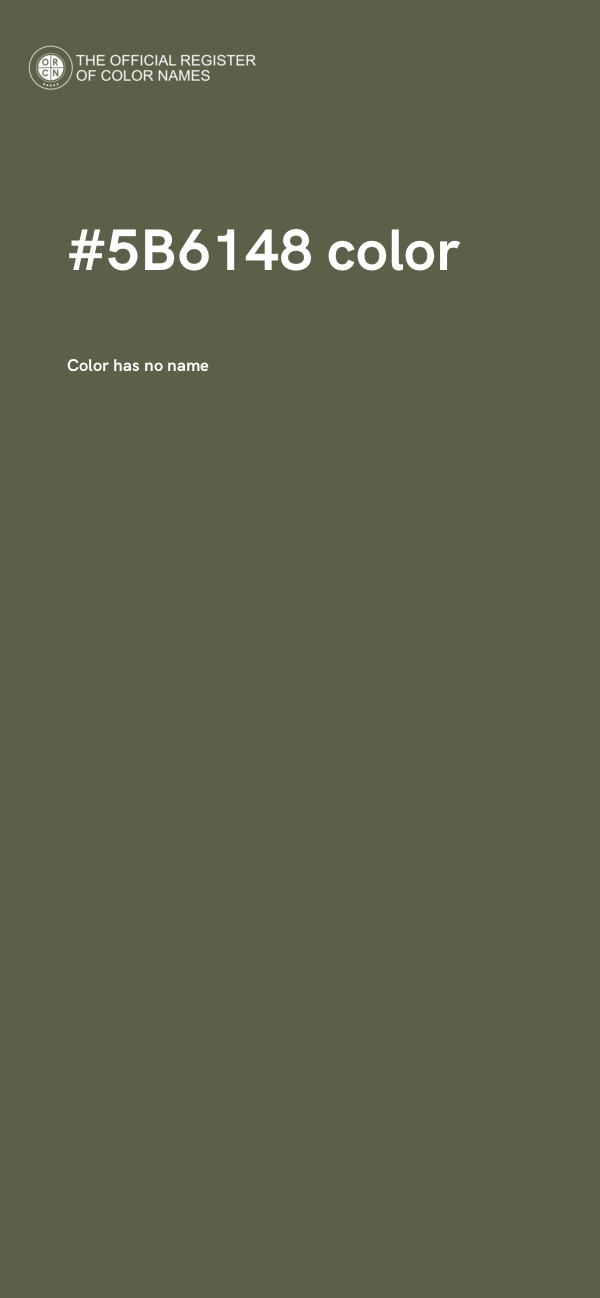 #5B6148 color image
