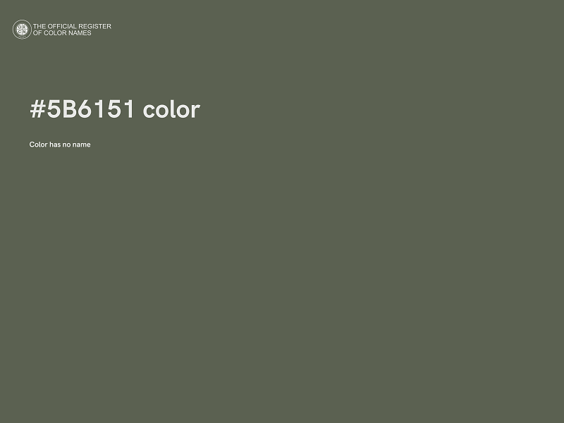 #5B6151 color image
