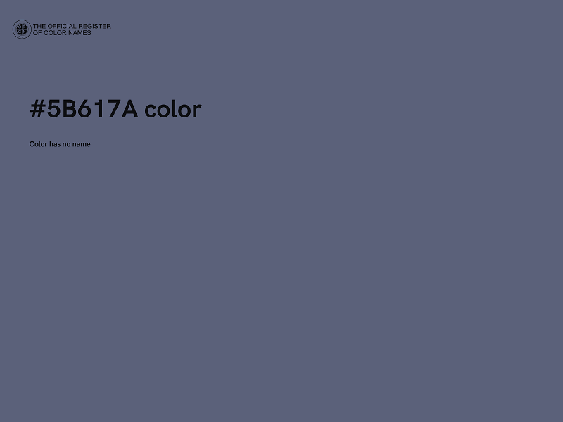 #5B617A color image