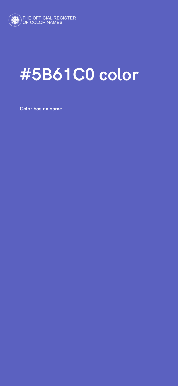 #5B61C0 color image