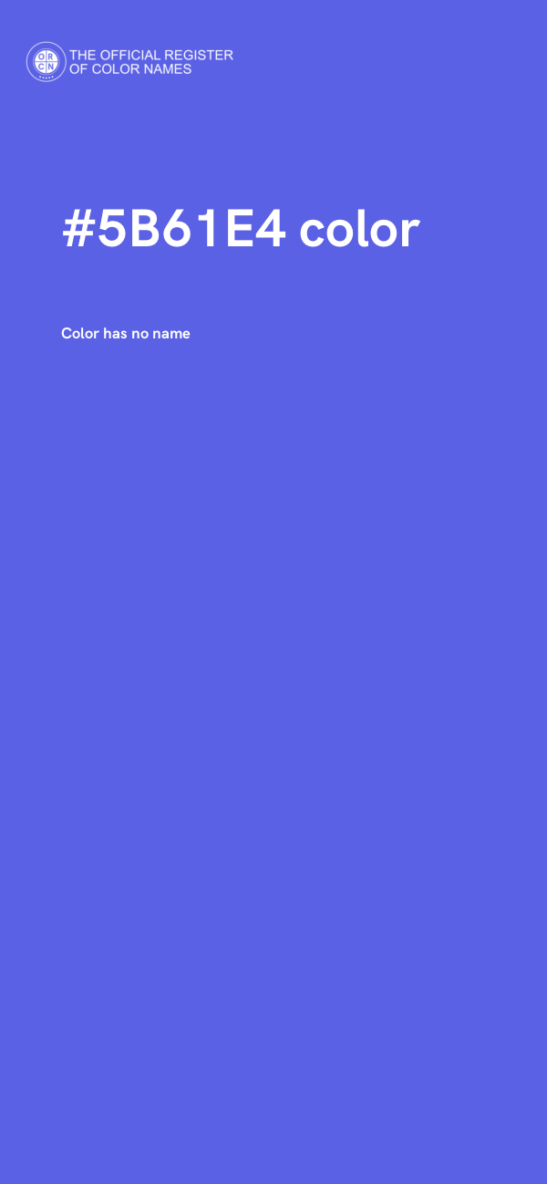 #5B61E4 color image