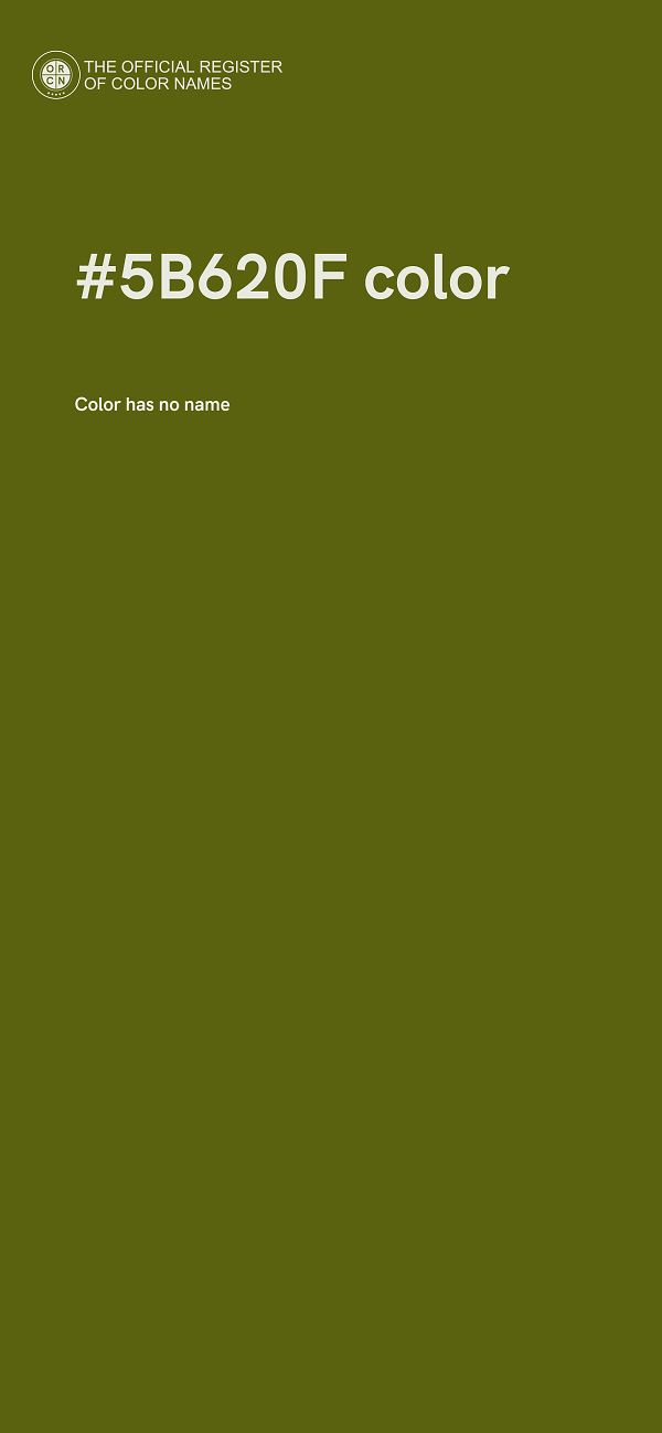 #5B620F color image