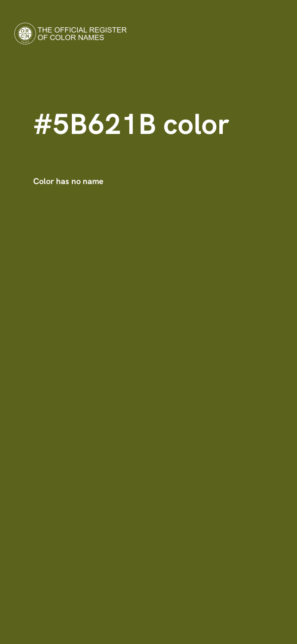 #5B621B color image
