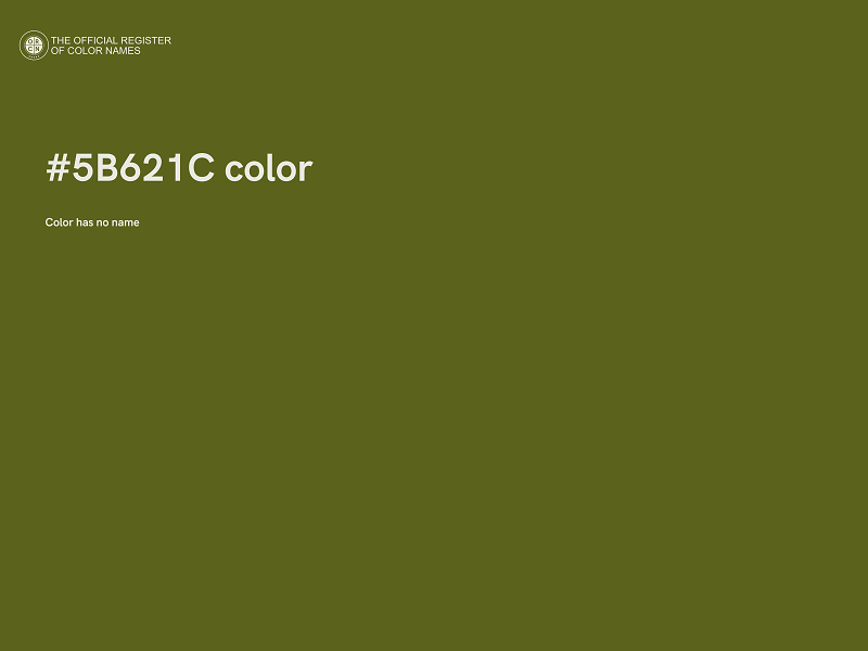 #5B621C color image