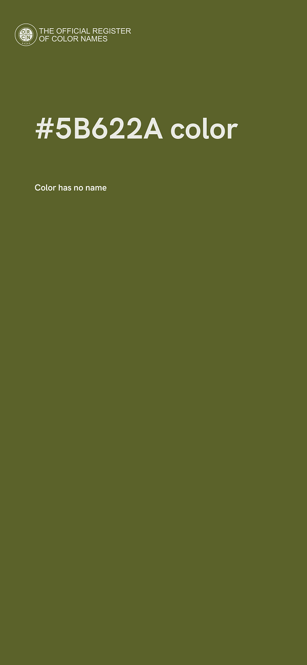 #5B622A color image