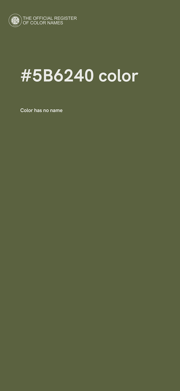 #5B6240 color image