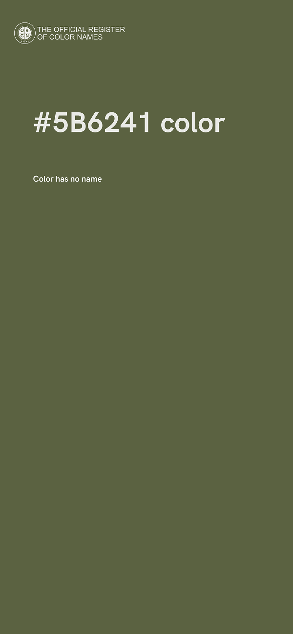 #5B6241 color image