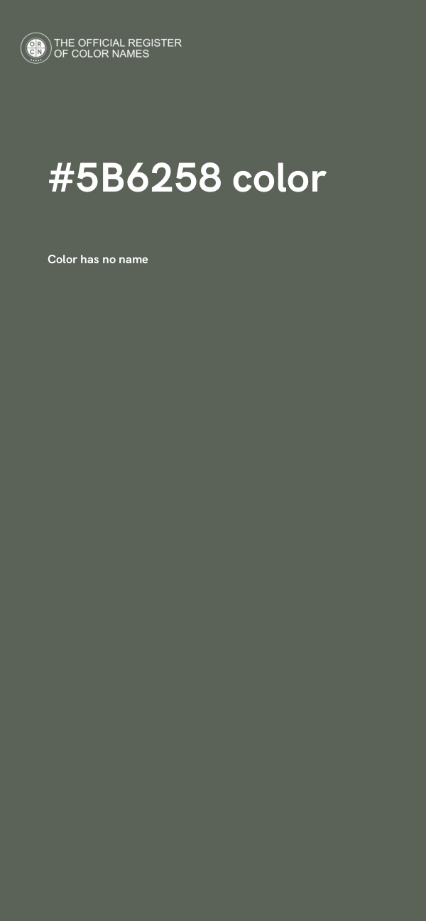 #5B6258 color image