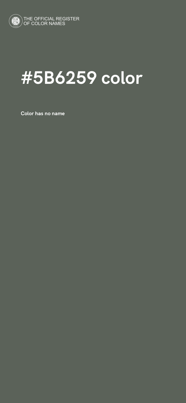 #5B6259 color image