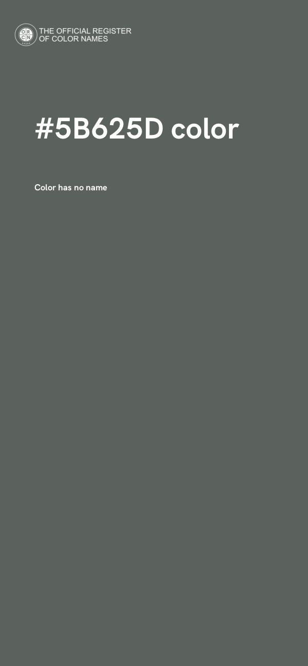#5B625D color image
