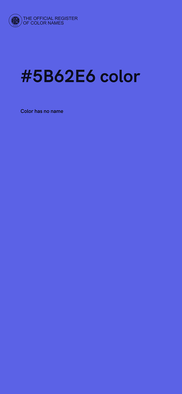 #5B62E6 color image