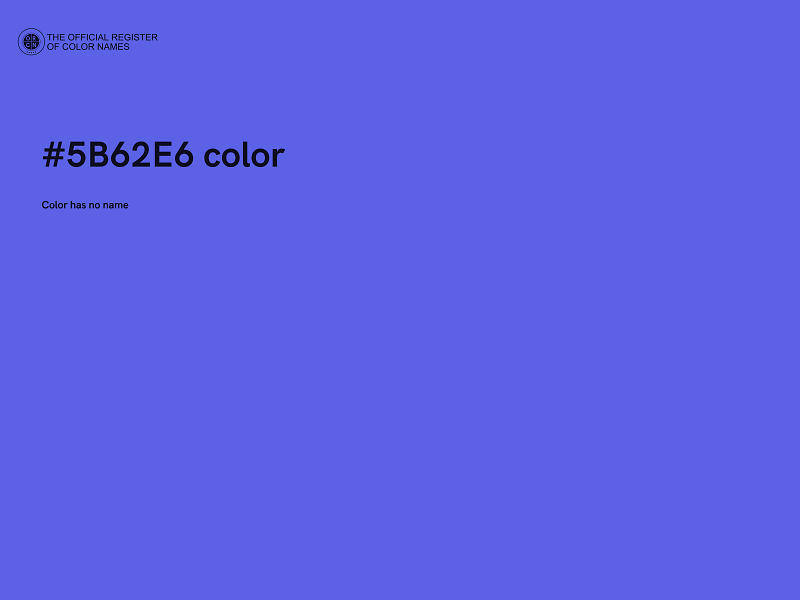 #5B62E6 color image