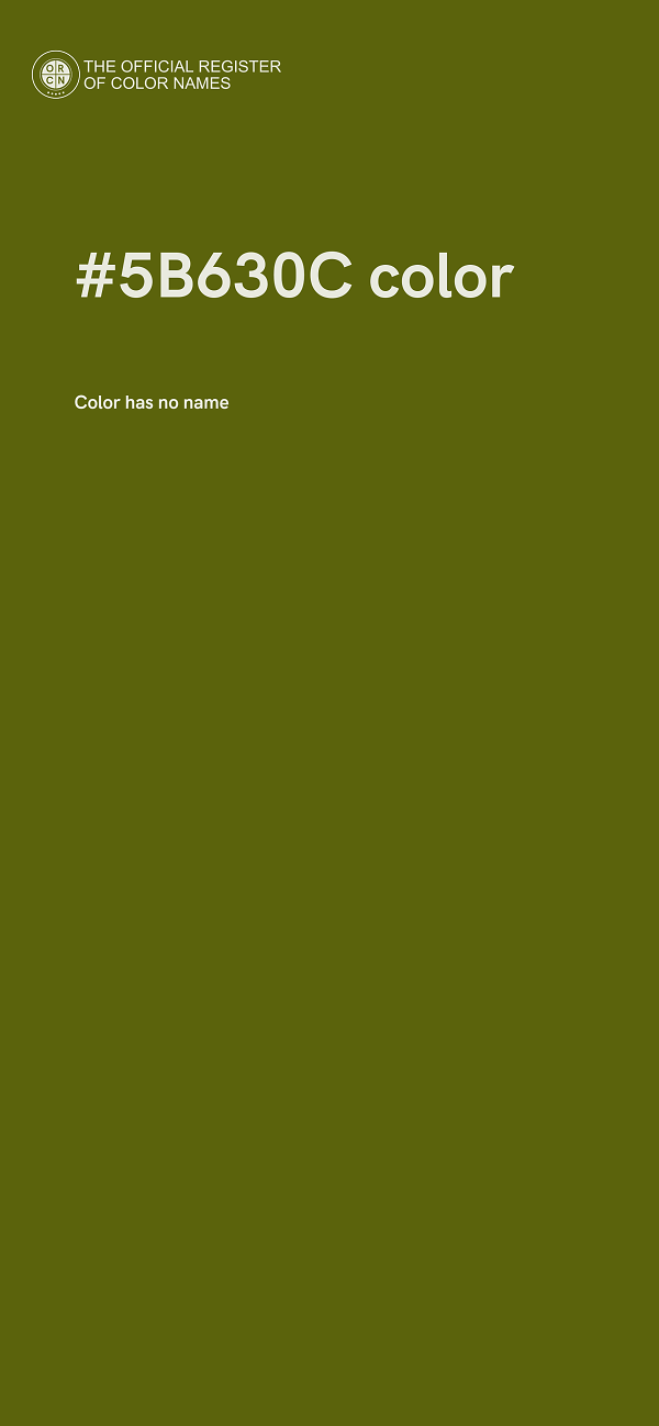 #5B630C color image