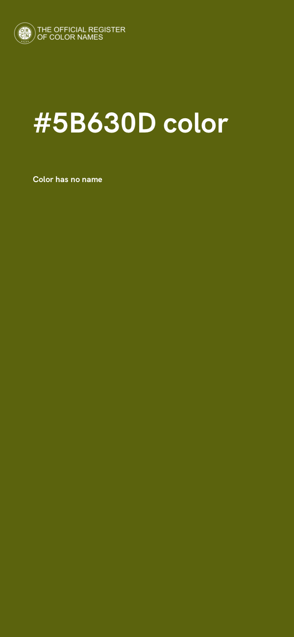 #5B630D color image