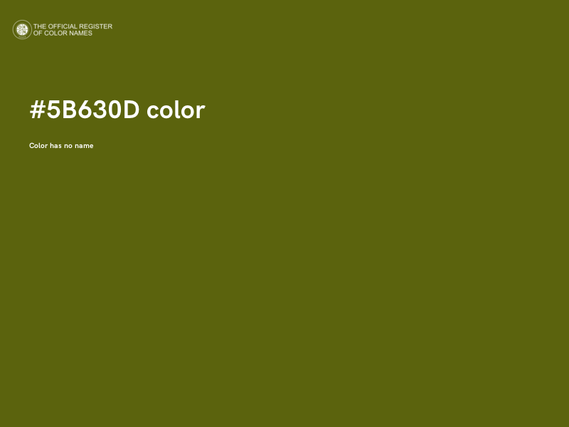 #5B630D color image