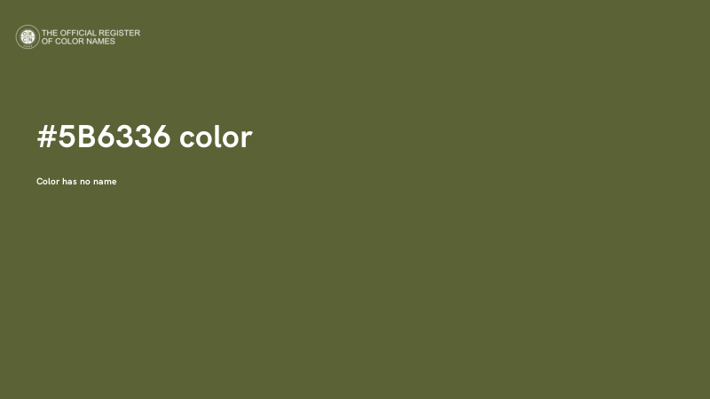 #5B6336 color image