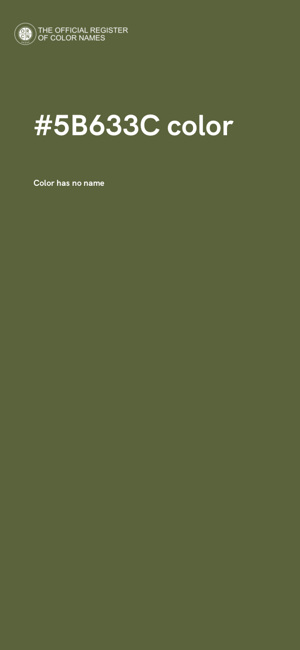 #5B633C color image