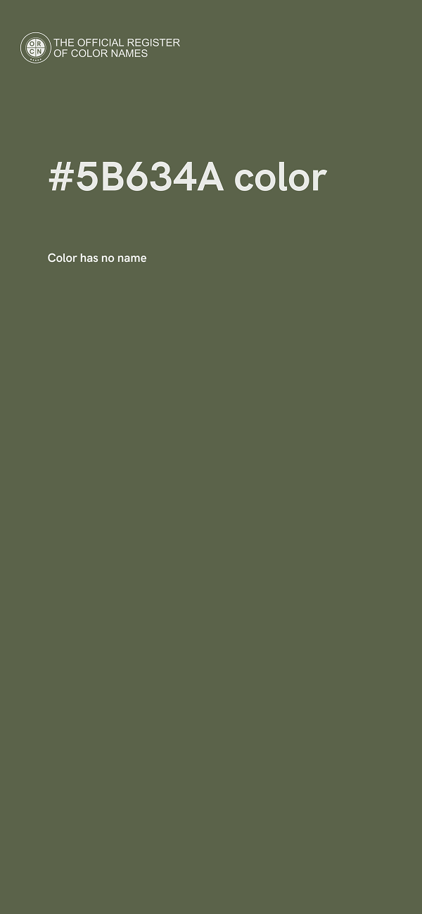 #5B634A color image