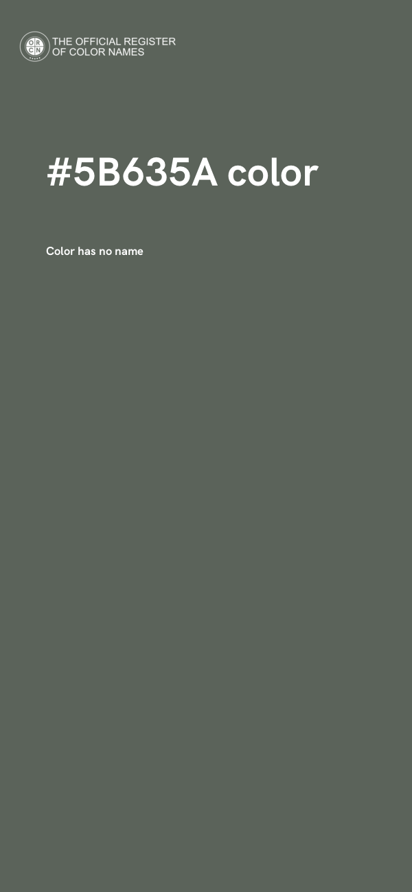 #5B635A color image