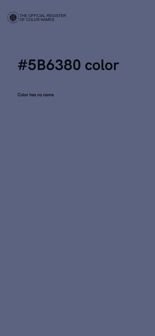 #5B6380 color image