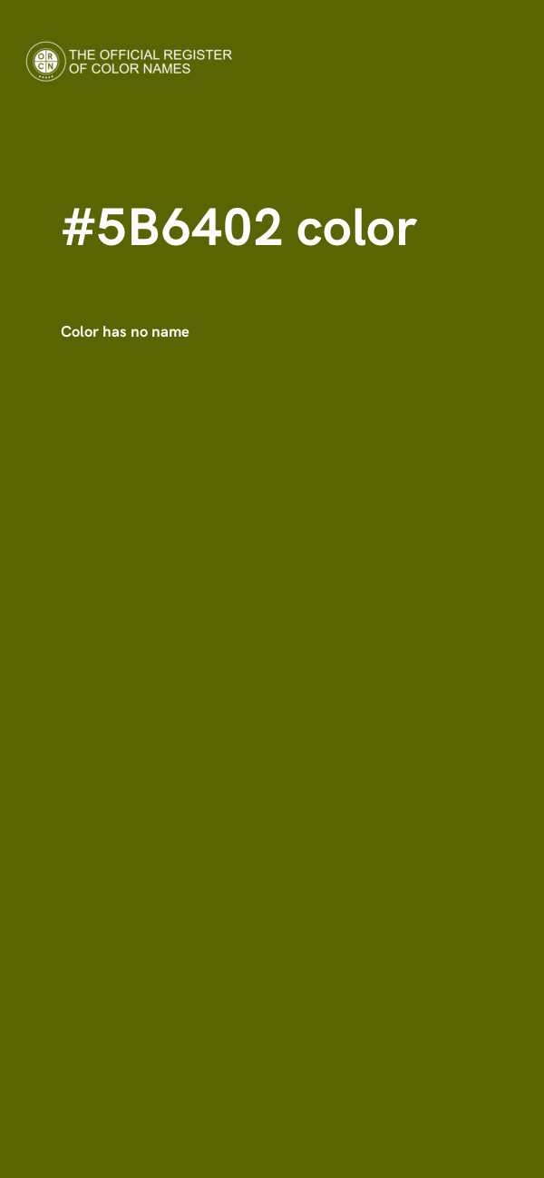 #5B6402 color image