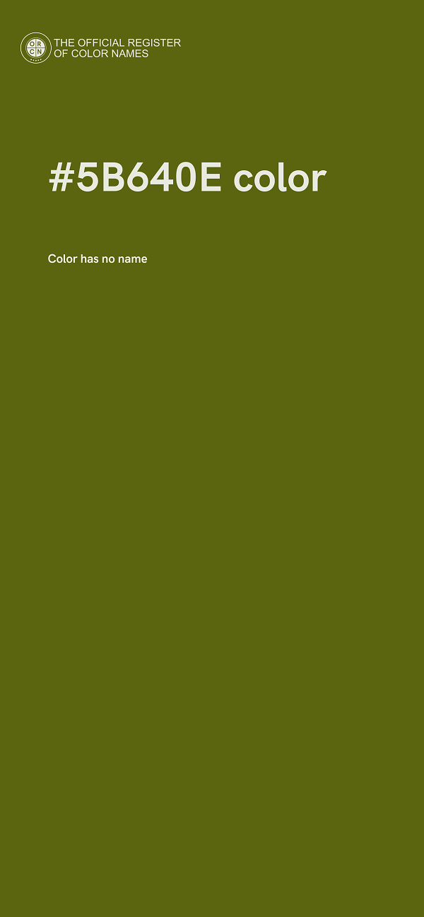 #5B640E color image