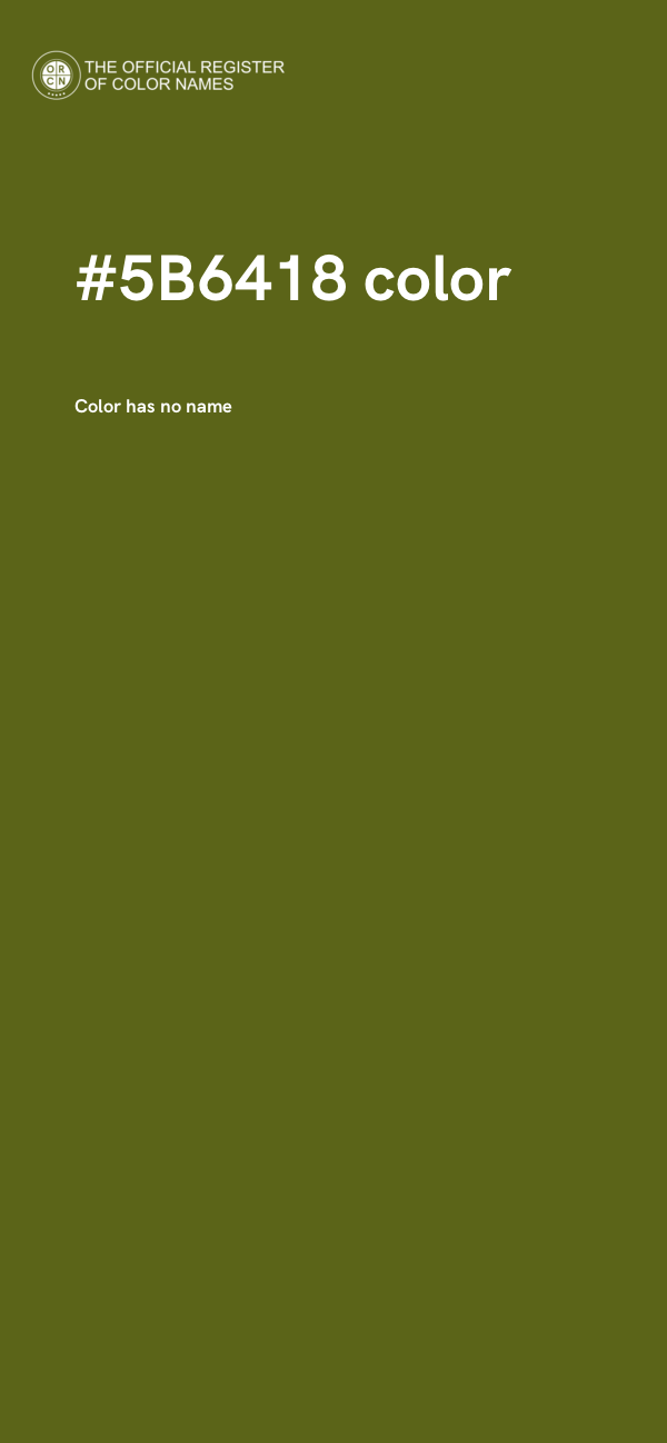 #5B6418 color image