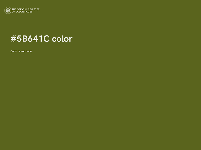 #5B641C color image