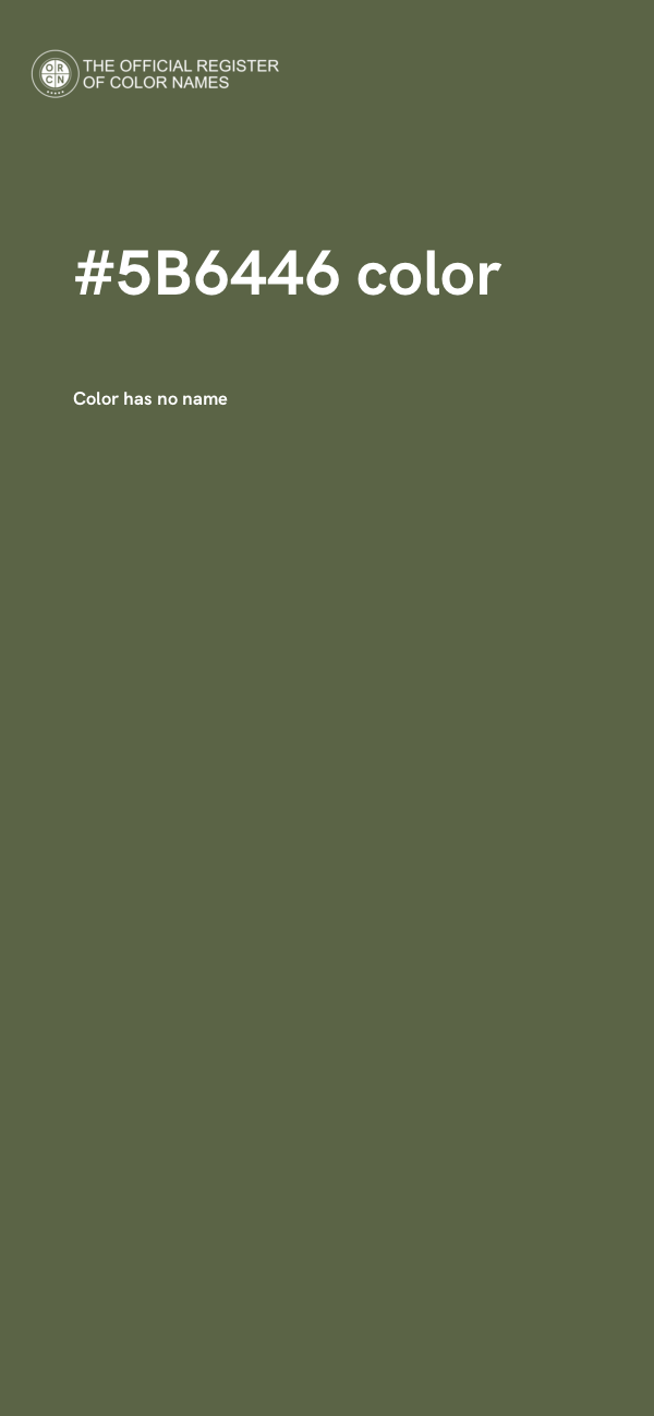 #5B6446 color image