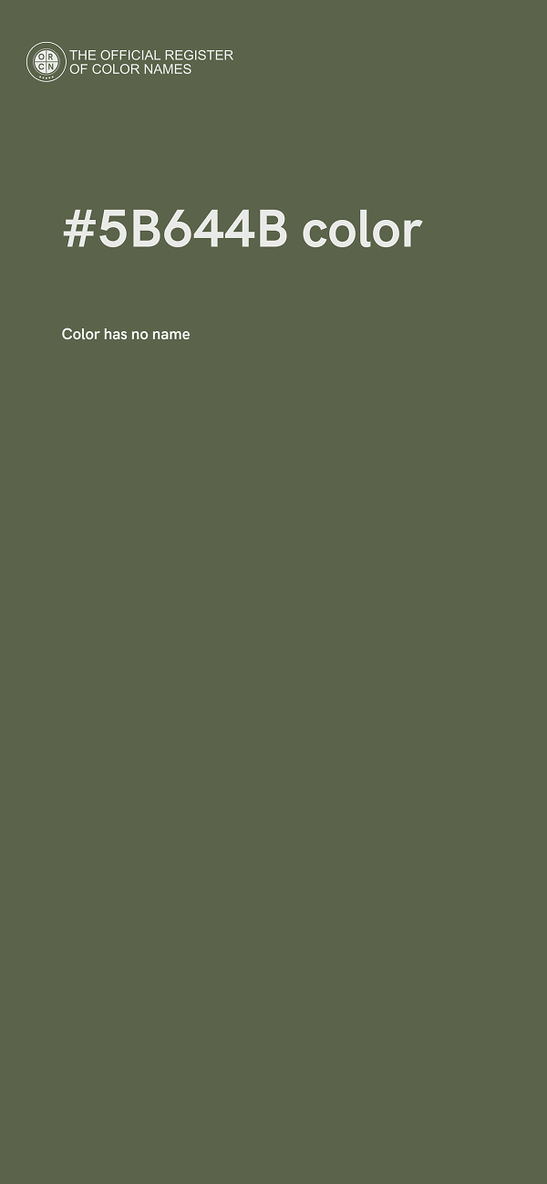 #5B644B color image