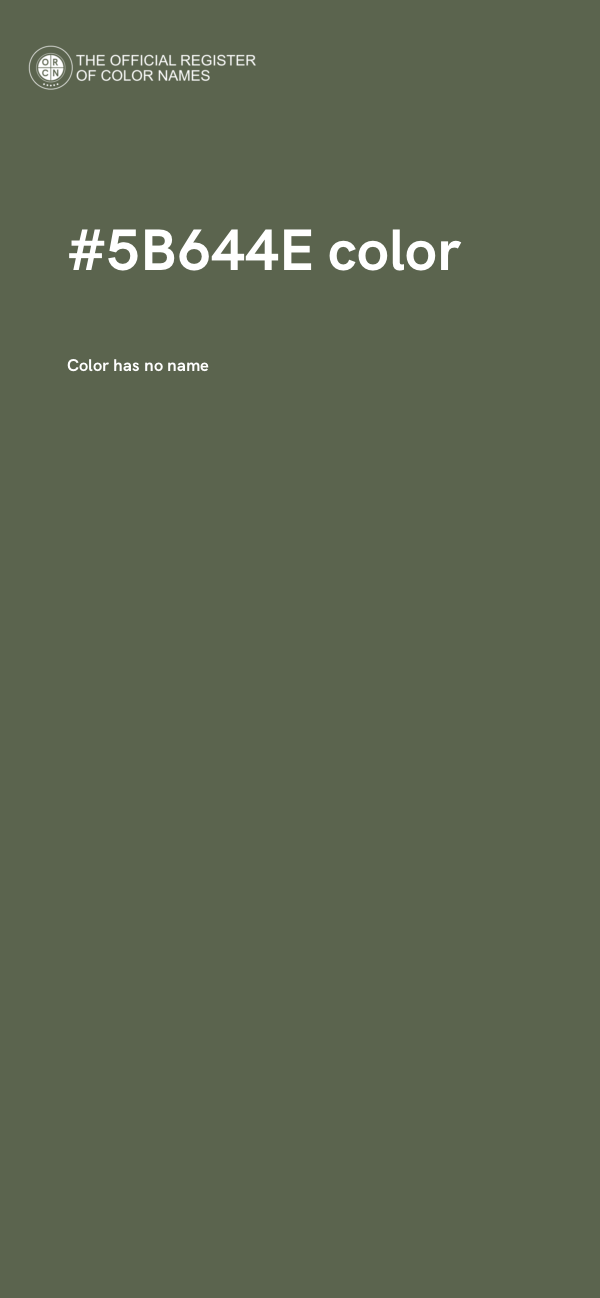 #5B644E color image