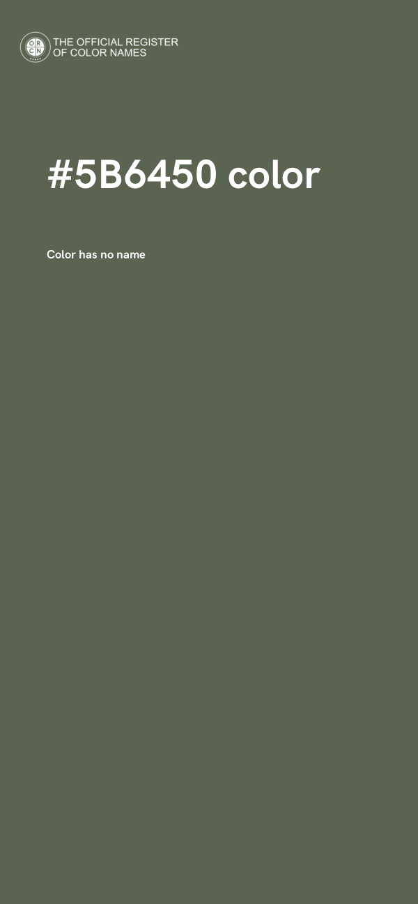 #5B6450 color image