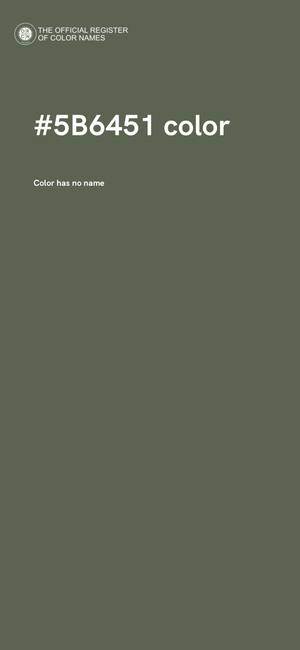 #5B6451 color image