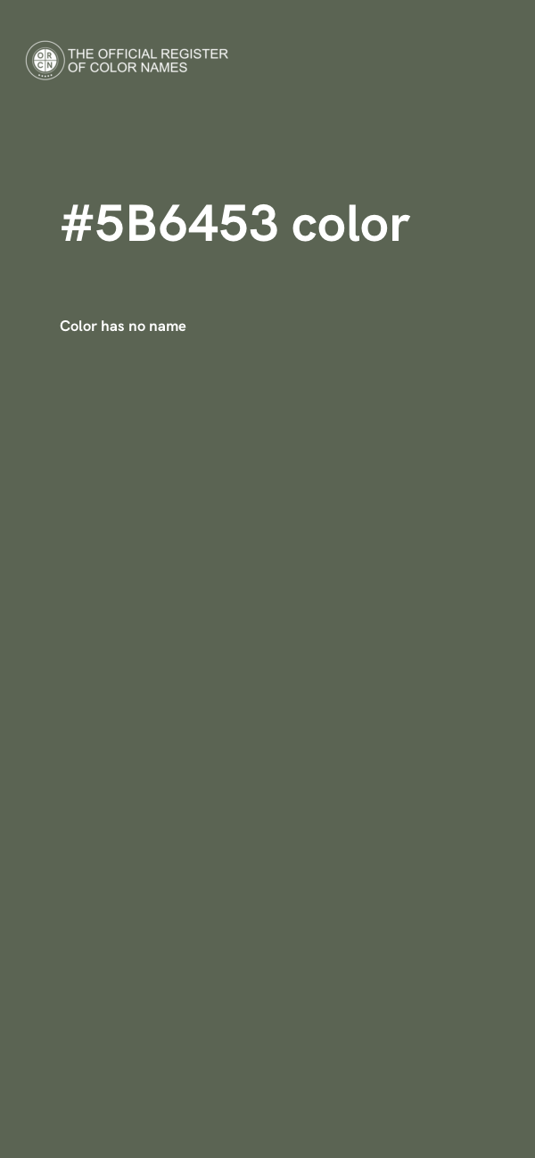#5B6453 color image