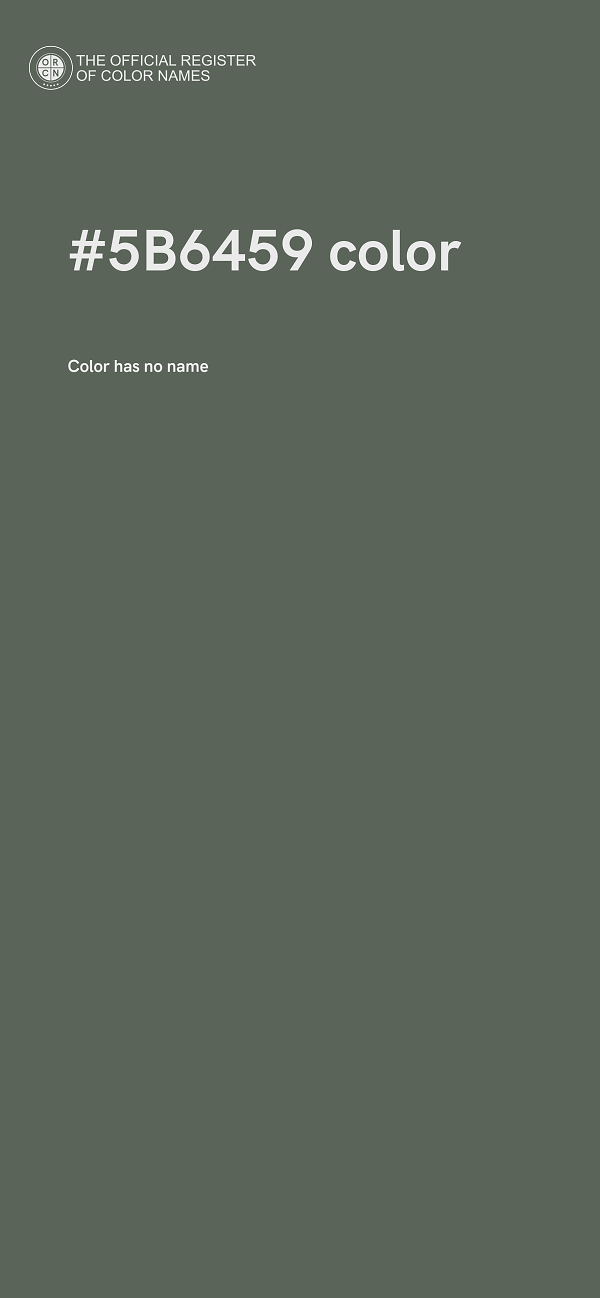 #5B6459 color image